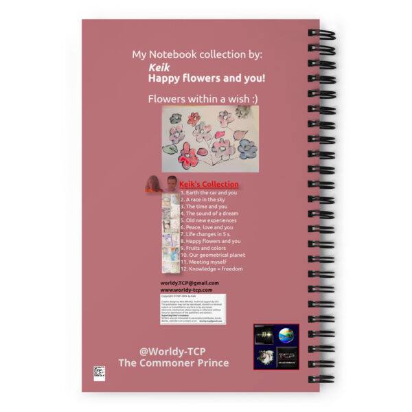 "Happy Flowers and You" Keik's Collection. Spiral notebook - Image 4