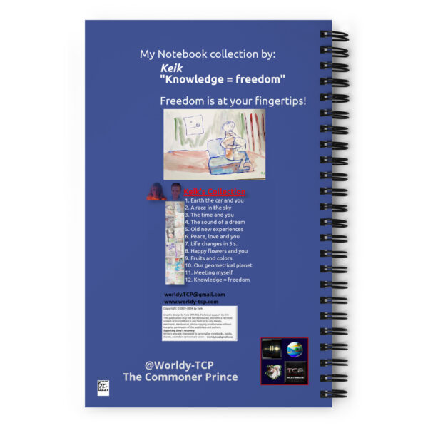 "Knowledge = Freedom" Keik's Collection.  Spiral notebook - Image 4