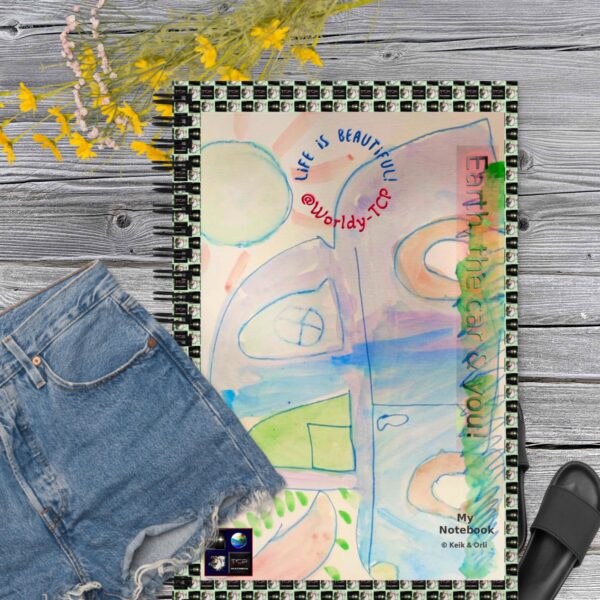 "Earth, The Car, and You" Keik's collection. Spiral notebook