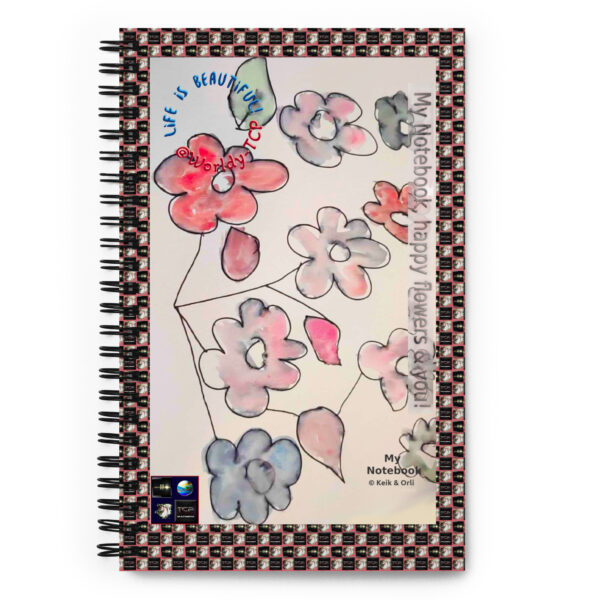"Happy Flowers and You" Keik's Collection. Spiral notebook - Image 2