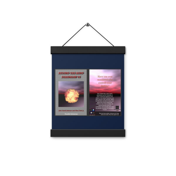 Poster with hangers 'Beyond the MInd Dimension VI" theme