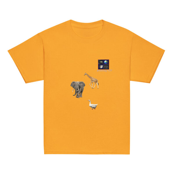 The Elephant, the giraffe and the duck! Cotton junior tshirt - Image 13