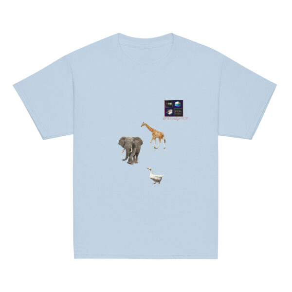 The Elephant, the giraffe and the duck! Cotton junior tshirt - Image 6