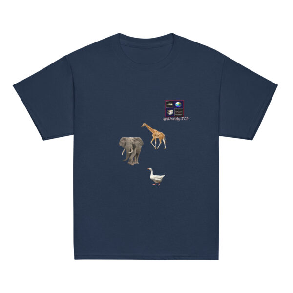 The Elephant, the giraffe and the duck! Cotton junior tshirt - Image 10